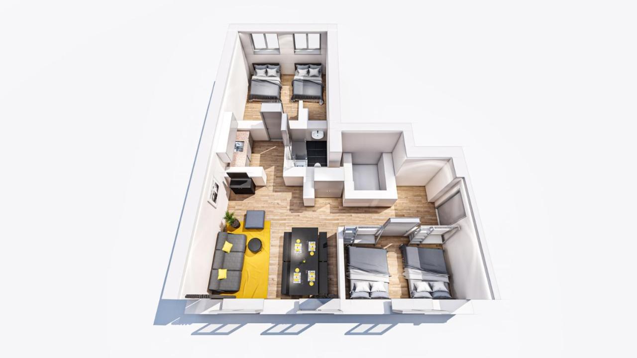 Marienplatz Apartment 2 Bedrooms Living Room Kitchen München Eksteriør billede